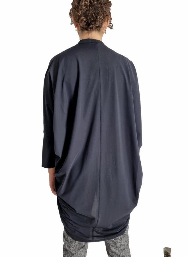 Cape-Jacke aus leichtem Stoff *schwarz