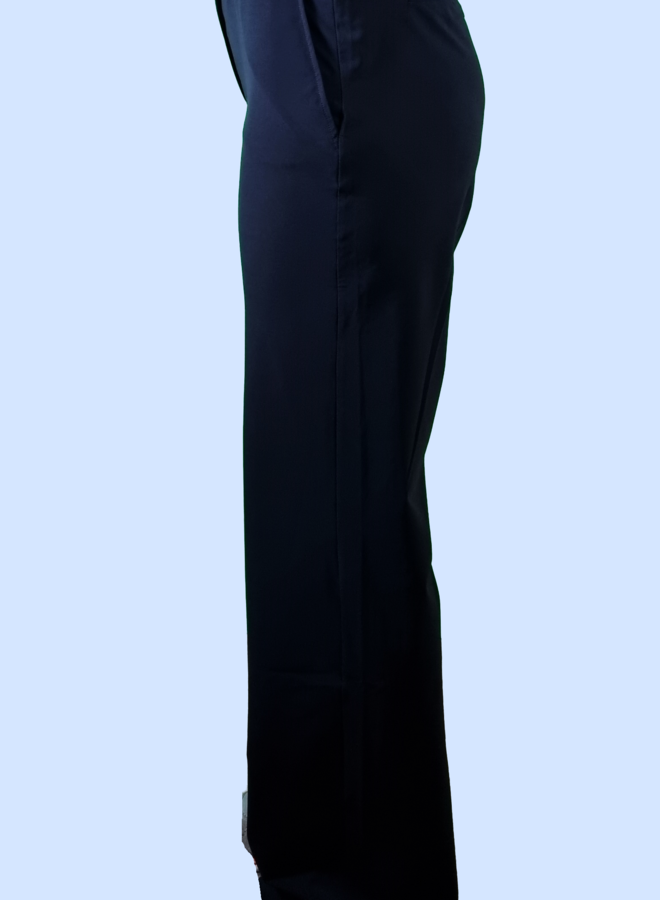 Jerseyhose mit weitem Bein in Farbe Schwarz