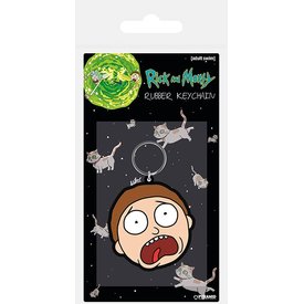 Rick And Morty Morty Terrified Face - Porte-clé