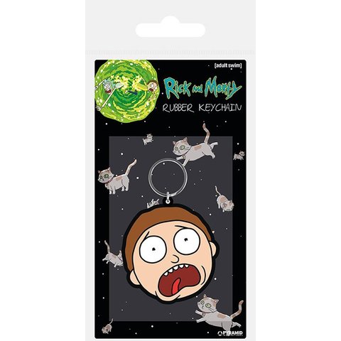 Rick And Morty Morty Terrified Face - Porte-clé