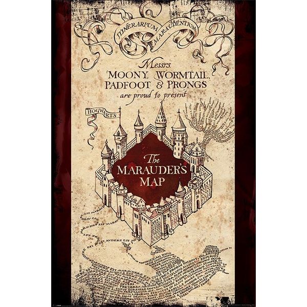 Harry Potter The Marauders map - Maxi Poster