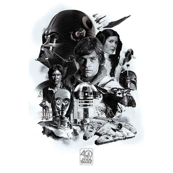Star Wars 40th Anniversary Montage - Maxi Poster