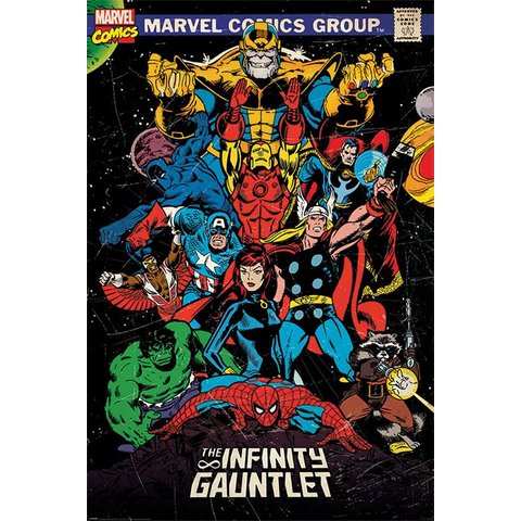 Marvel Retro The Infinity Gauntlet - Maxi Poster