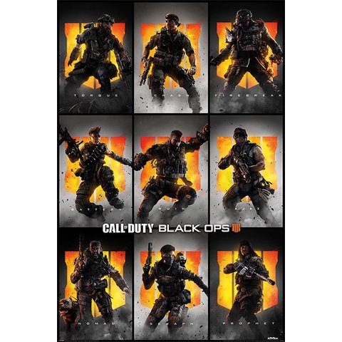 Call of Duty Black Ops 4 Characters - Maxi Poster