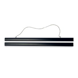 Kunststof Display Strip Zwart 50cm