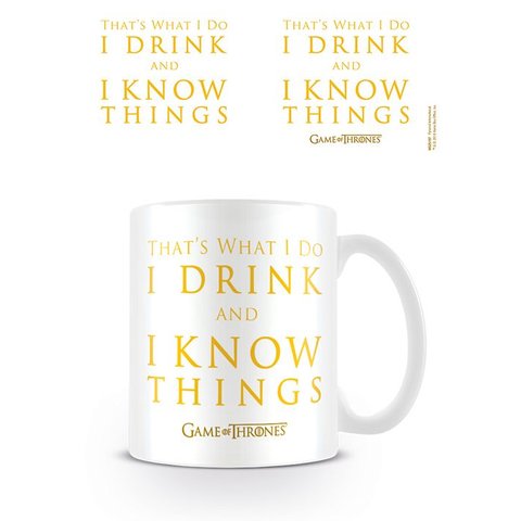 Game Of Thrones Drink & Know Things - Mug