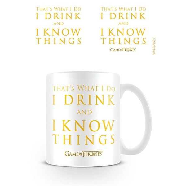 Game Of Thrones Drink & Know Things - Mug