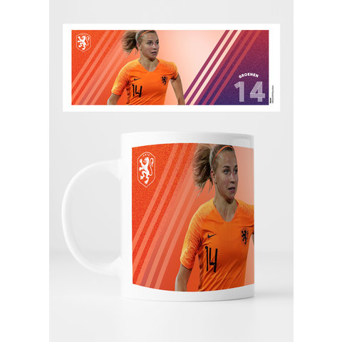 KNVB Leeuwinnen #14 Groenen - Mug