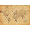 World Map Vintage Style - Maxi Poster