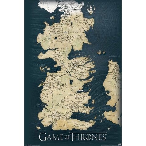 Game Of Thrones Map - Maxi Poster