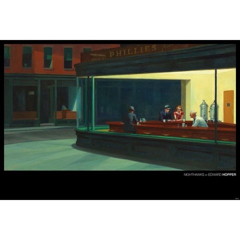 Edward Hopper Nighthawks - Maxi Poster