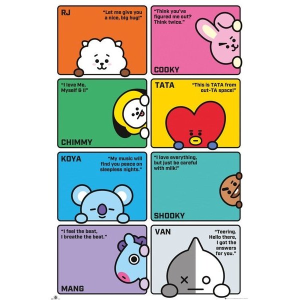 BT21 Compilation - Maxi Poster