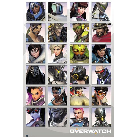 Overwatch Character Portraits - Maxi Poster