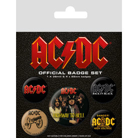 AC/DC Logo - Set de Badge