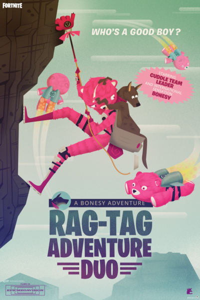 Fortnite Rag Adventure Duo Maxi Poster Hole In The Wall Hole In The Wall