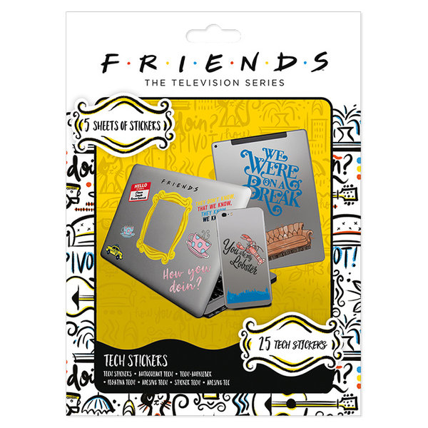 Friends How You Doin - Tech Stickers