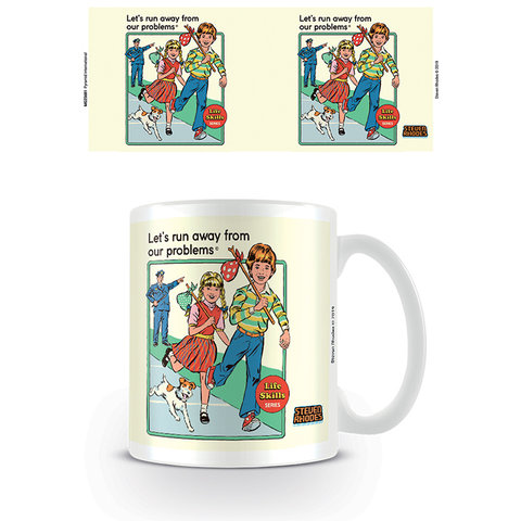 Steven Rhodes Let's Run Away From our Problems - Mug