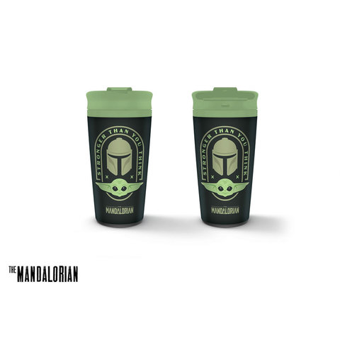 The Mandalorian The Child Stronger Than You Think Metal Travel Mug