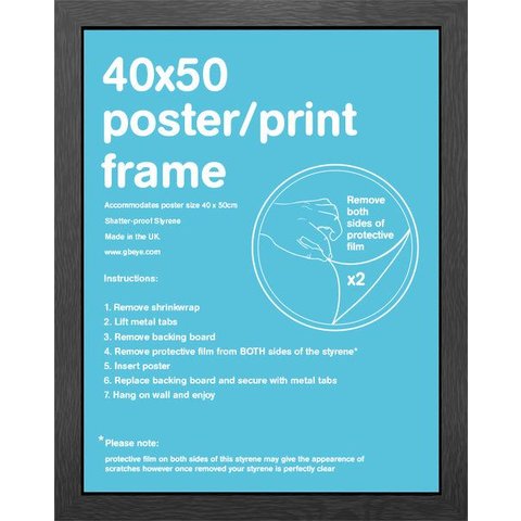 Frame 40x50cm Black MDF