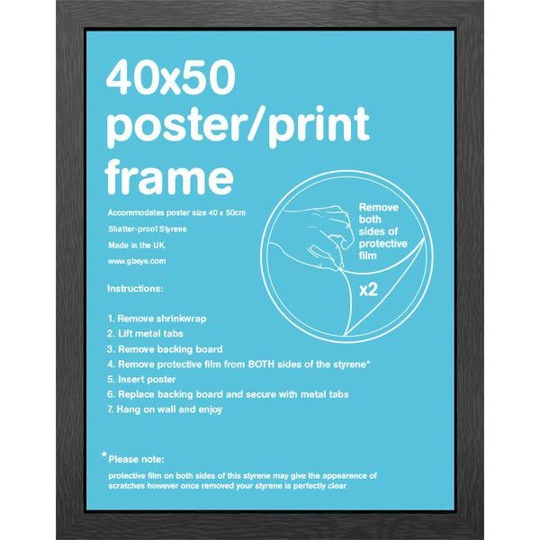 Frame 40x50cm Black MDF