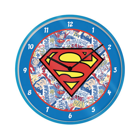 Superman Logo - 10" Horloge Murale