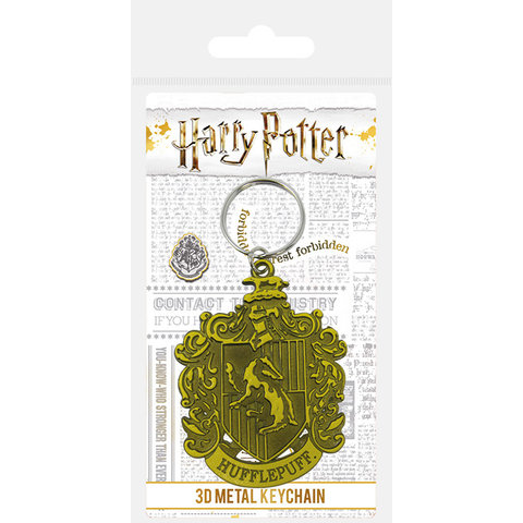 Harry Potter Hufflepuff Crest - Metal Keyring