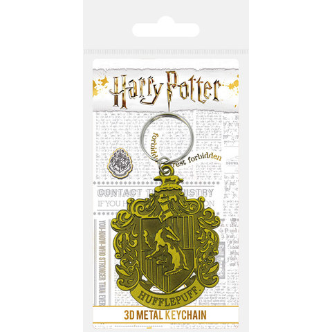 Harry Potter Hufflepuff Crest - Porte-clés en métal
