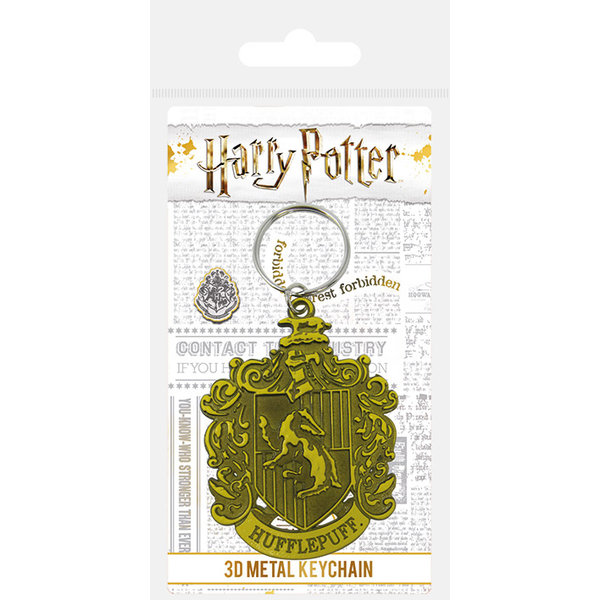 Harry Potter Hufflepuff Crest - Metalen Sleutelhanger