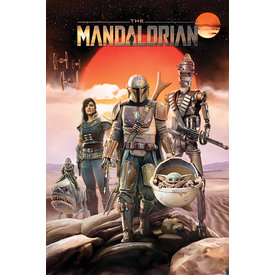 Star Wars The Mandalorian Group - Maxi Poster