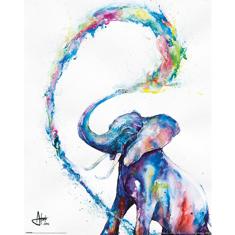 Marc Allante Elephant - Mini Poster