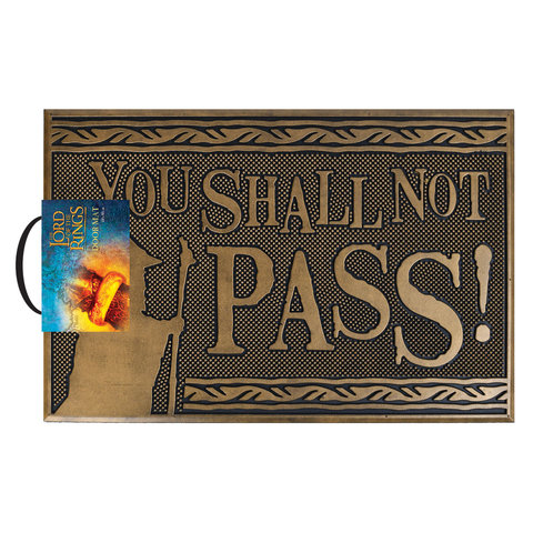 Lord Of The Rings You Shall Not Pass - Rubber Doormat