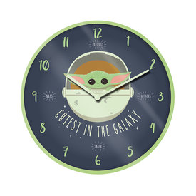 Star Wars The Mandalorian Cutest In The Galaxy - 10" Wall Clock