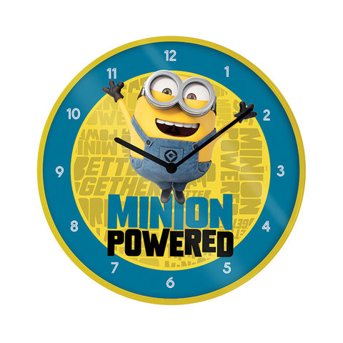 Minions The Rise Of Gru Minion Powered - 10" Wandklok