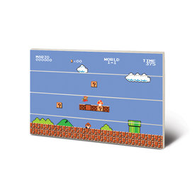 Super Mario Bros. 1-1 Art en Bois 43X59cm