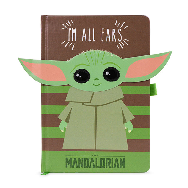 Star Wars The Mandalorian The Child I Am All Ears Green - Premium A5 Notebook