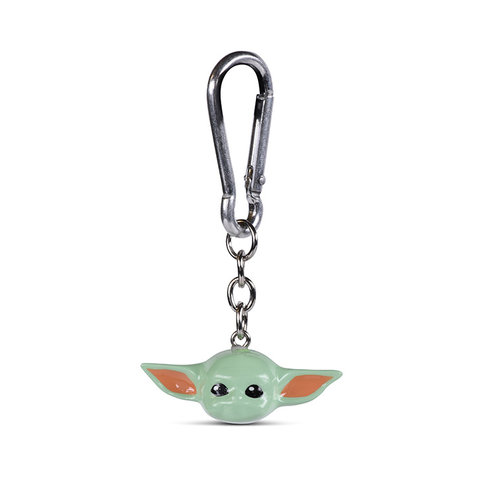 Star Wars The Mandalorian Baby Yoda 3d Porte Cles En Polyresin Hole In The Wall