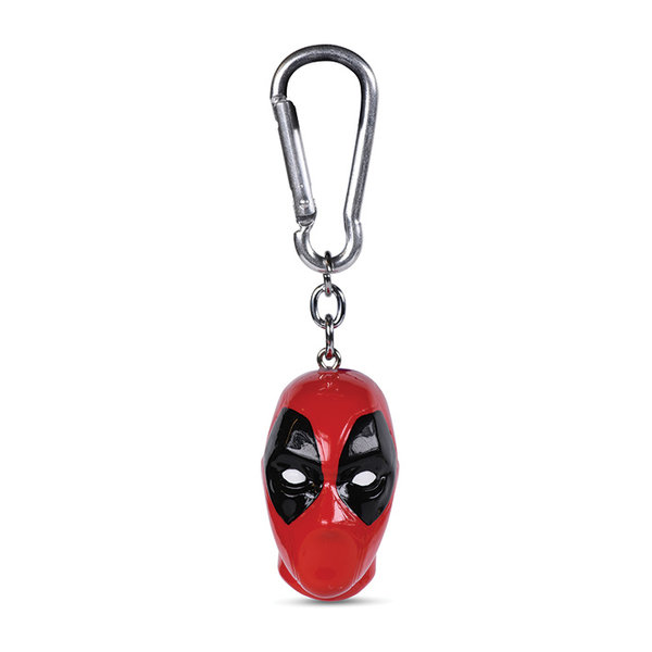 Deadpool Head - Polyresin 3D Keyring