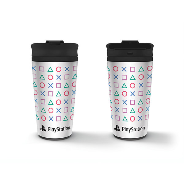 Playstation Shapes - Metal Travel Mug