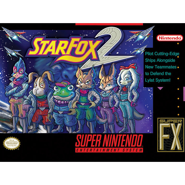 Super Nintendo Star Fox 2- Canvas 30x40cm