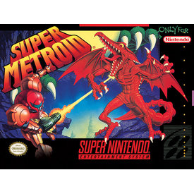 Super Nintendo Super Metroid  - Impression sur Toile 30x40cm