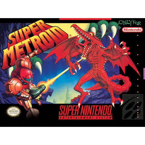 Super Nintendo Super Metroid  - Canvas 30x40cm