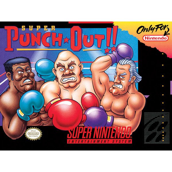 Super Nintendo Super Punch Out - Impression sur Toile 30x40cm