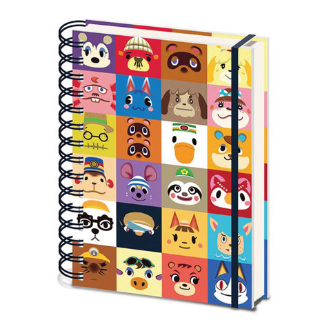 Animal Crossing New Horizons Villager Squares - A5 Notebook