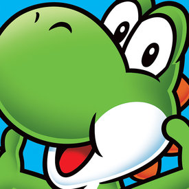 Super Mario Yoshi  - Impression sur Toile 40x40cm