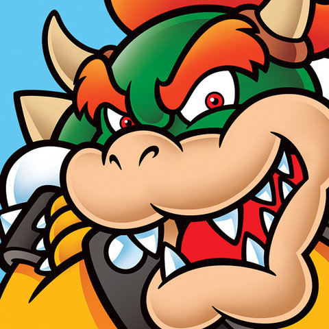 Super Mario Bowser - Canvas 40x40cm