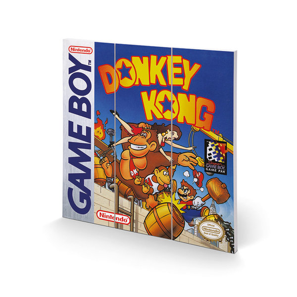 Gameboy Donkey Kong - Impression sur Bois 30x30cm