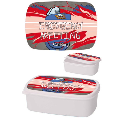 Among Us Emergency Meeting White - Lunchbox