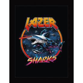 Vincent Trinidad Lazer Sharks - Affiche Encadrée