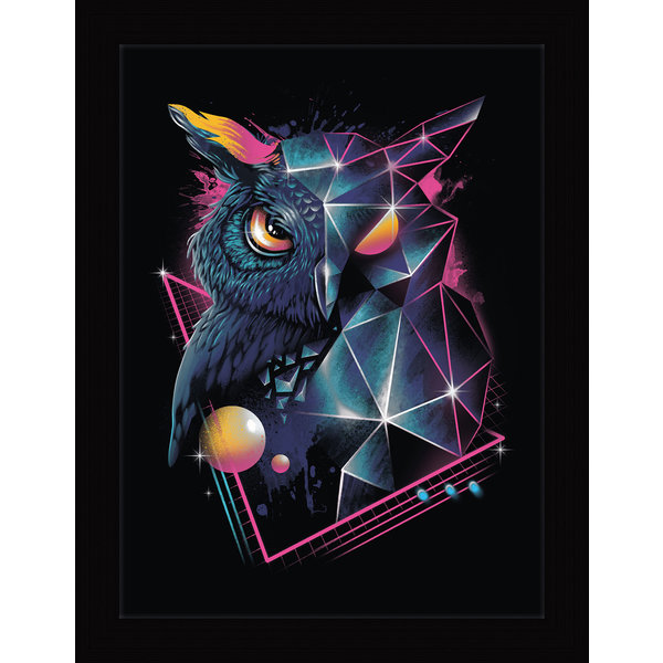 Vincent Trinidad Rad Owl - Framed Print