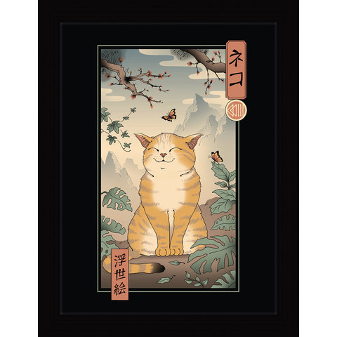 Vincent Trinidad Edo Cat - Framed Print